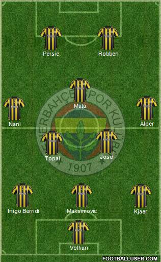 Fenerbahçe SK Formation 2016