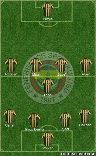Fenerbahçe SK Formation 2016