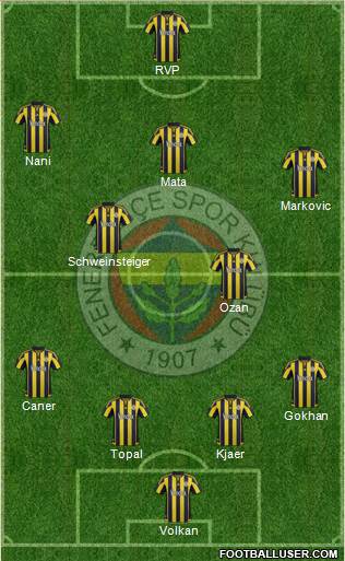 Fenerbahçe SK Formation 2016
