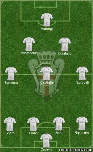 Pro Vercelli Formation 2016