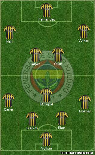 Fenerbahçe SK Formation 2016