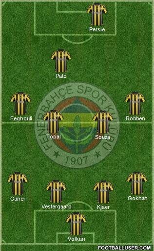 Fenerbahçe SK Formation 2016