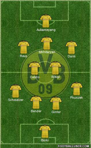 Borussia Dortmund Formation 2016