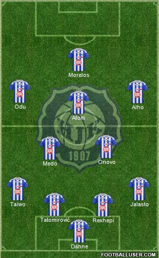 Helsingin Jalkapalloklubi Formation 2016