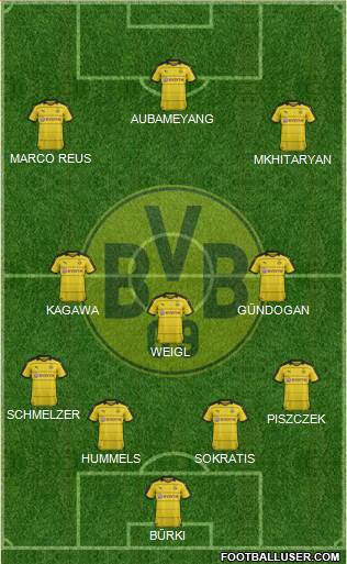 Borussia Dortmund Formation 2016