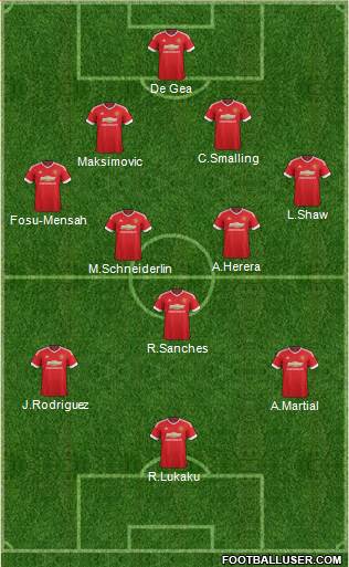 Manchester United Formation 2016