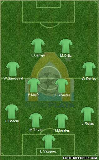 Club Inter Playa del Carmen Formation 2016