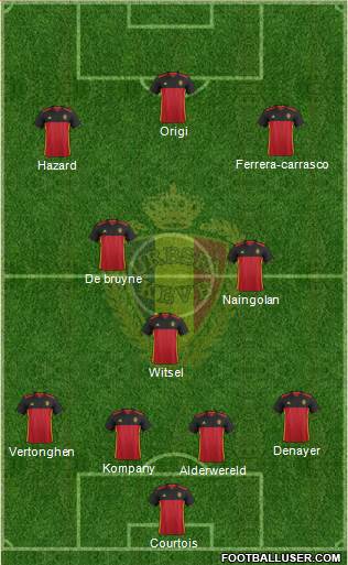 Belgium Formation 2016