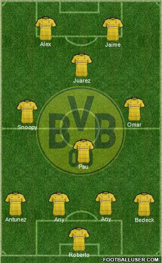 Borussia Dortmund Formation 2016