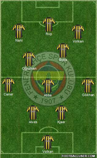 Fenerbahçe SK Formation 2016