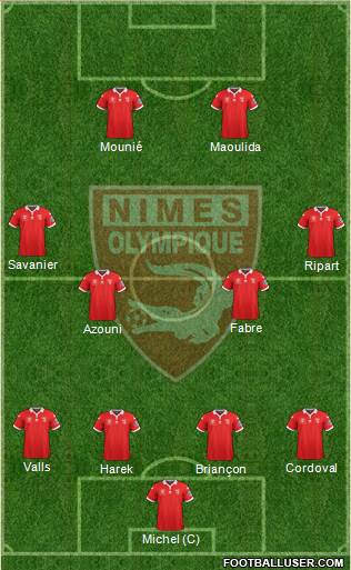 Nîmes Olympique Formation 2016