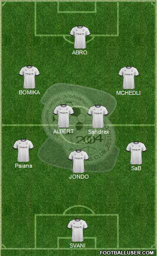 FC Zestafoni Formation 2016