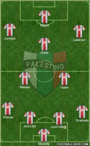 CD Palestino S.A.D.P. Formation 2016