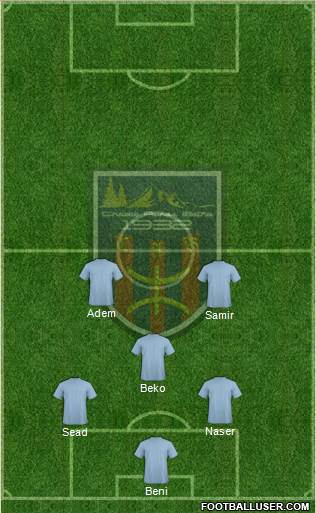 Chabab Aurès Batna football formation