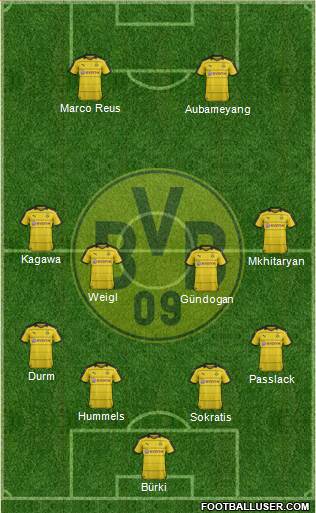Borussia Dortmund Formation 2016