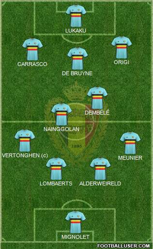Belgium Formation 2016