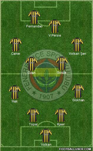 Fenerbahçe SK Formation 2016