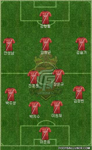 Gyeongnam FC Formation 2016
