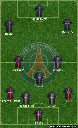 Paris Saint-Germain Formation 2016