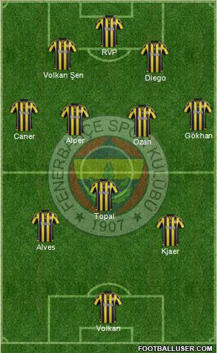 Fenerbahçe SK Formation 2016