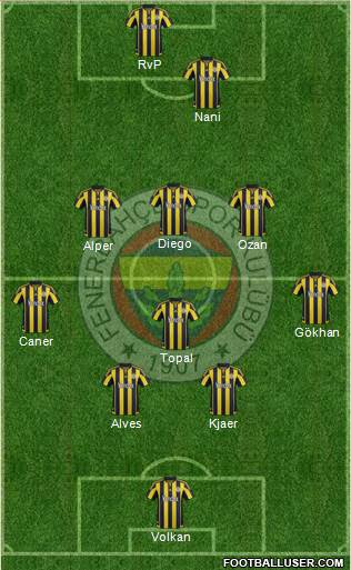 Fenerbahçe SK Formation 2016