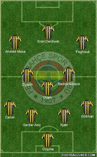 Fenerbahçe SK Formation 2016