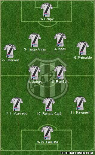 AA Ponte Preta Formation 2016