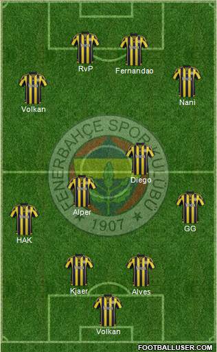 Fenerbahçe SK Formation 2016