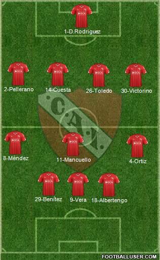 Independiente Formation 2016