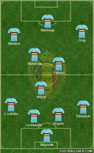 Belgium Formation 2016