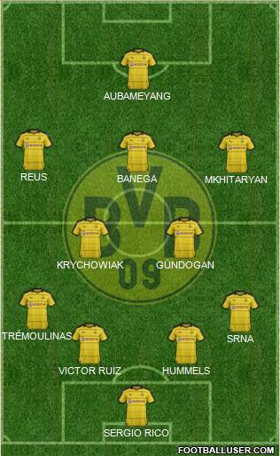 Borussia Dortmund Formation 2016