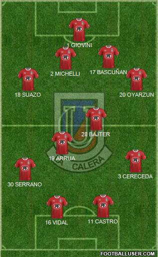 CD Unión La Calera S.A.D.P. Formation 2016