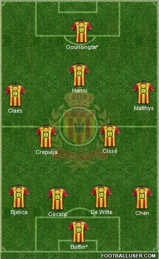 Yellow Red KV Mechelen Formation 2016