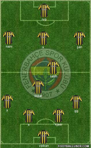 Fenerbahçe SK Formation 2016