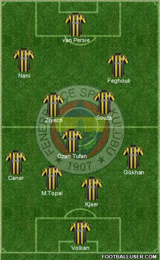 Fenerbahçe SK Formation 2016