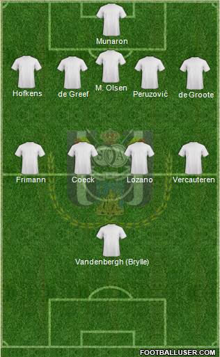 RSC Anderlecht Formation 2016