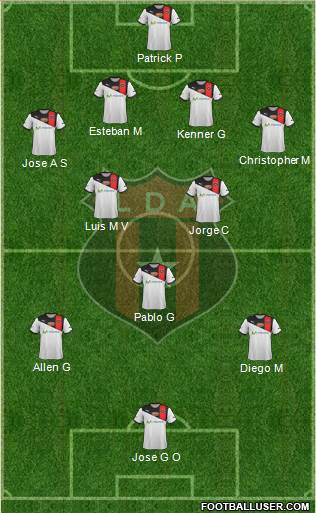 Liga Deportiva Alajuelense football formation