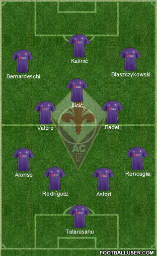 Fiorentina Formation 2016