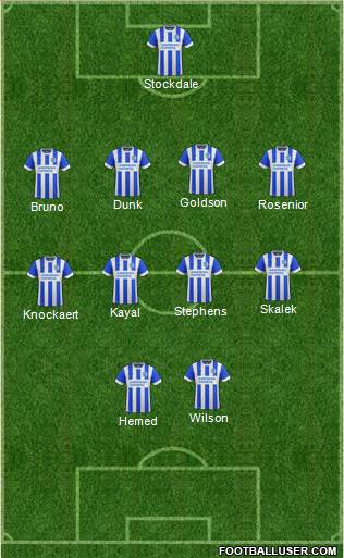 Brighton and Hove Albion Formation 2016