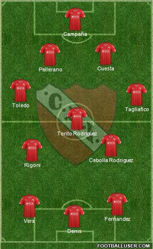 Independiente Formation 2016