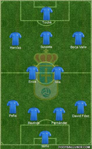 Real Oviedo S.A.D. Formation 2016