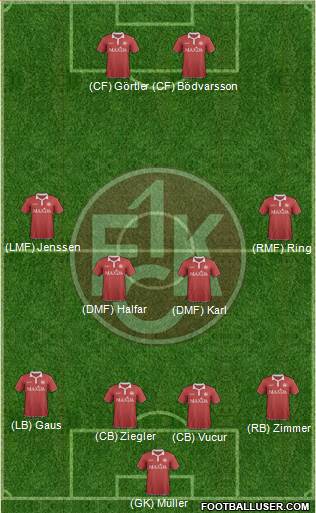 1.FC Kaiserslautern Formation 2016