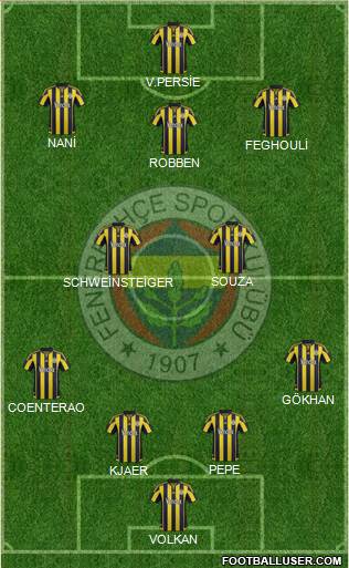 Fenerbahçe SK Formation 2016