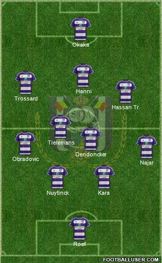 RSC Anderlecht Formation 2016