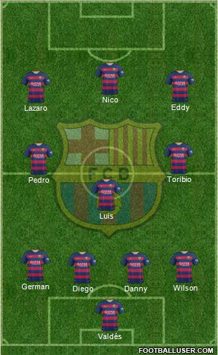 F.C. Barcelona Formation 2016