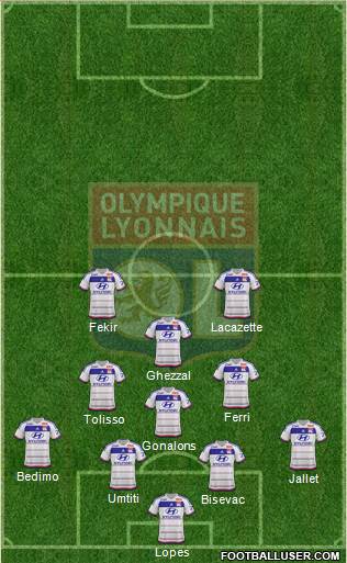 Olympique Lyonnais Formation 2016