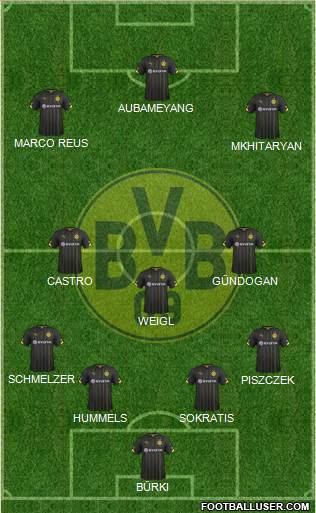 Borussia Dortmund Formation 2016