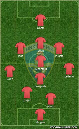 HNK Sibenik Formation 2016