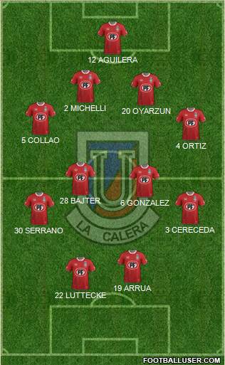 CD Unión La Calera S.A.D.P. Formation 2016