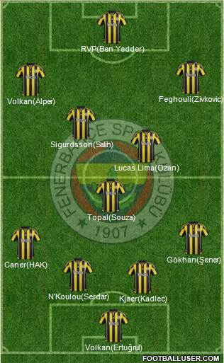 Fenerbahçe SK Formation 2016